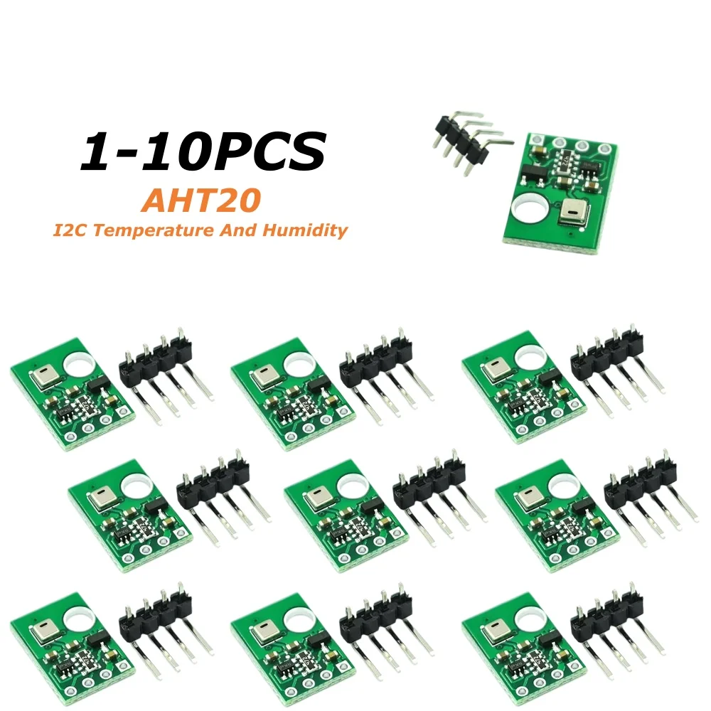 AHT10 I2C Temperature And Humidity Sensor Module High-precision Humidity Sensor Probe DHT11 AHT20 Upgraded Version For Arduino
AHT10 I2C Temperature And Humidity Sensor Module High-precision Humidity Sensor Probe DHT11 AHT20 Upgraded Version For Arduino
