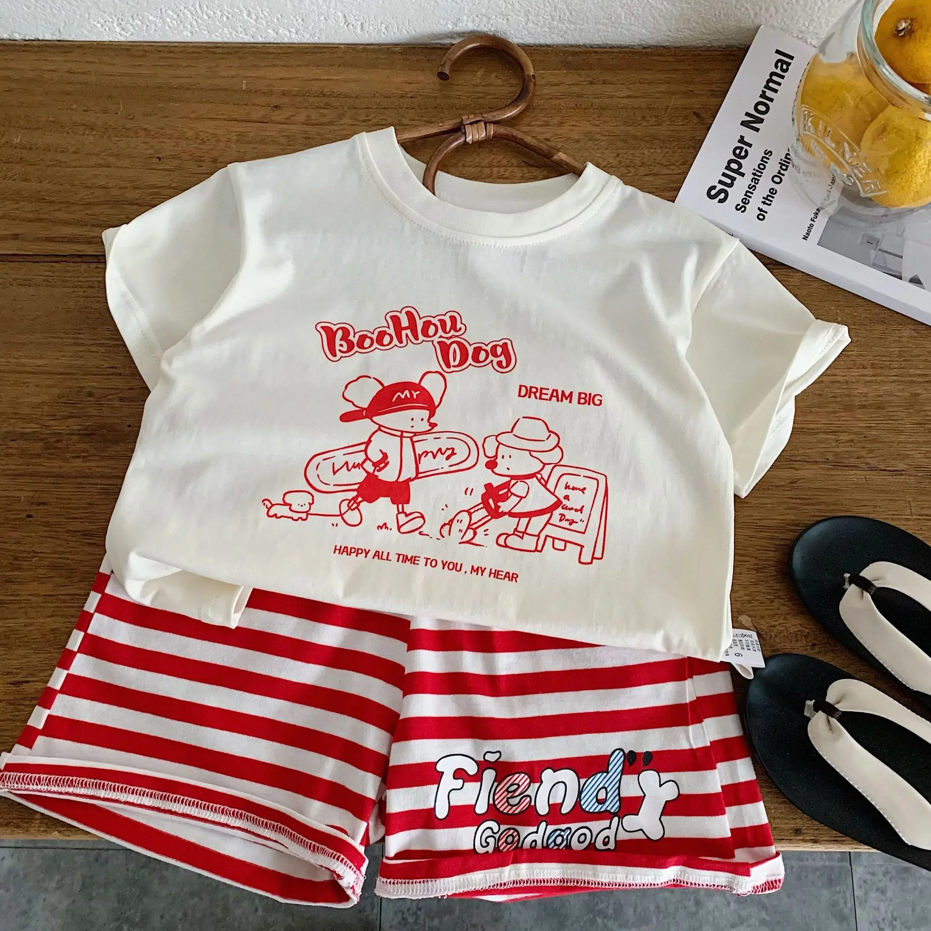 Summer Baby Girls 100% Cotton Print Dog Short Sleeve White T-Shirt+Striped Shorts Set Kid Casual 2PCS Children Outfit 1-10 Years
Summer Baby Girls 100% Cotton Print Dog Short Sleeve White T-Shirt+Striped Shorts Set Kid Casual 2PCS Children Outfit 1-10 Years