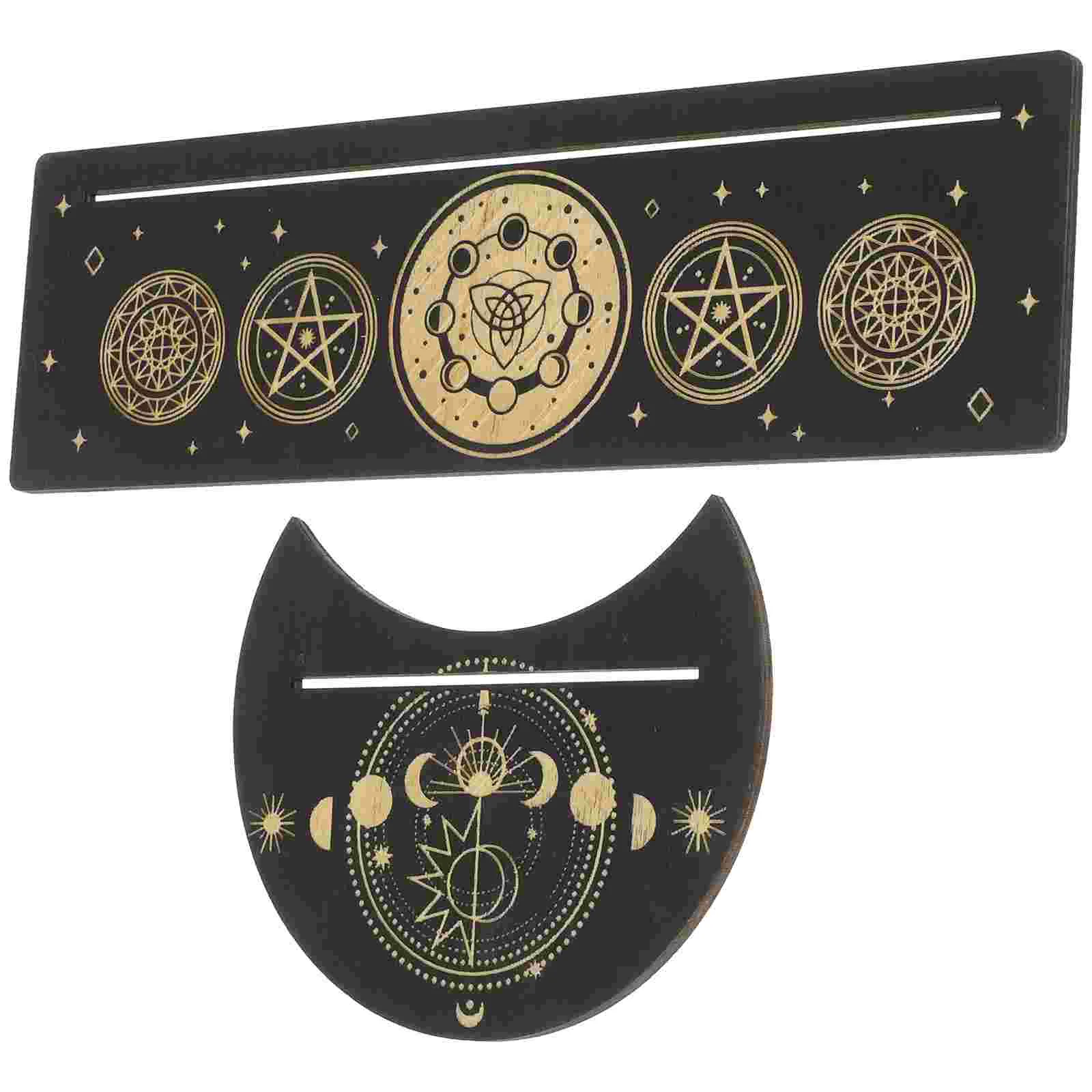2 Pcs Basswood Carved Crystal Tarot Card Holder Handicraft Moon Phase Decorative Ornaments Set 2pcs (w Style) Accessories
2 Pcs Basswood Carved Crystal Tarot Card Holder Handicraft Moon Phase Decorative Ornaments Set 2pcs (w Style) Accessories