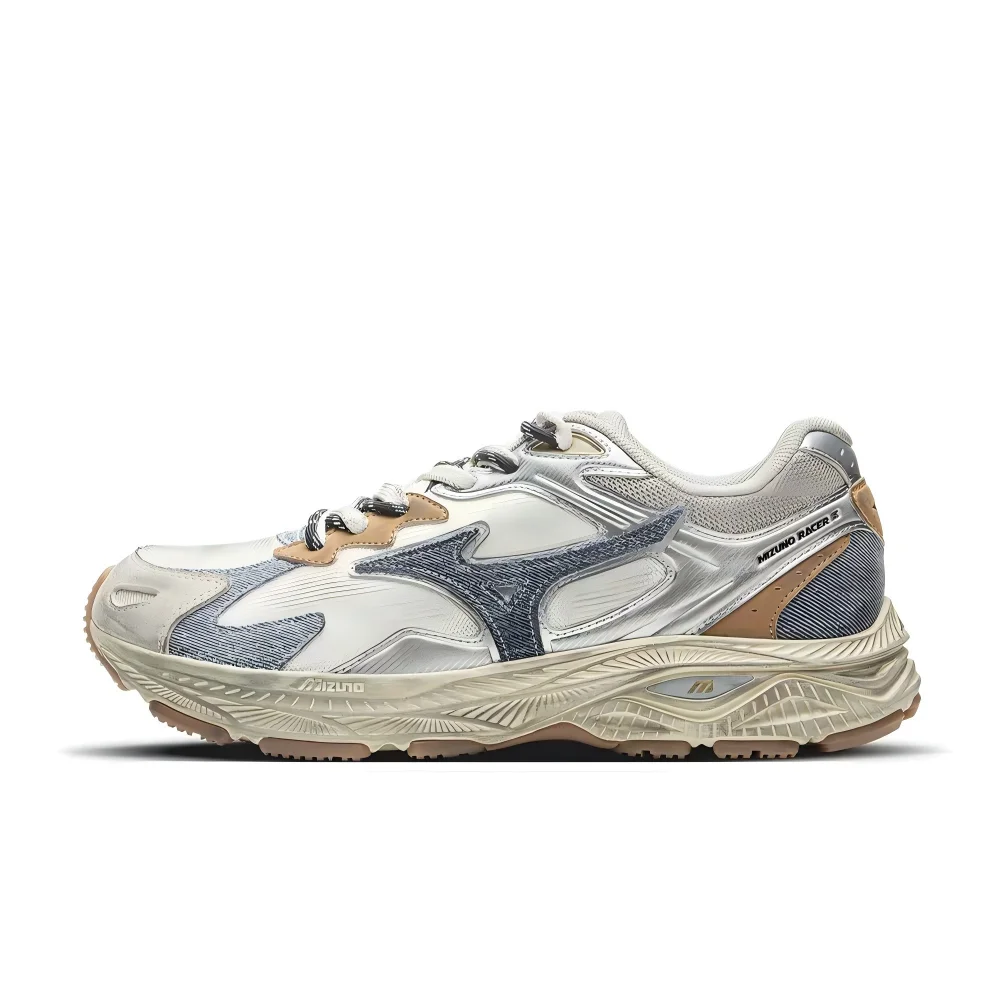 Mizuno Racer S Unisex Low-Top Running Shoes – Silver-Brown, Fashionable Mesh, Breathable & Versatile for Daily Wear D1GH253501
Mizuno Racer S Unisex Low-Top Running Shoes – Silver-Brown, Fashionable Mesh, Breathable & Versatile for Daily Wear D1GH253501
