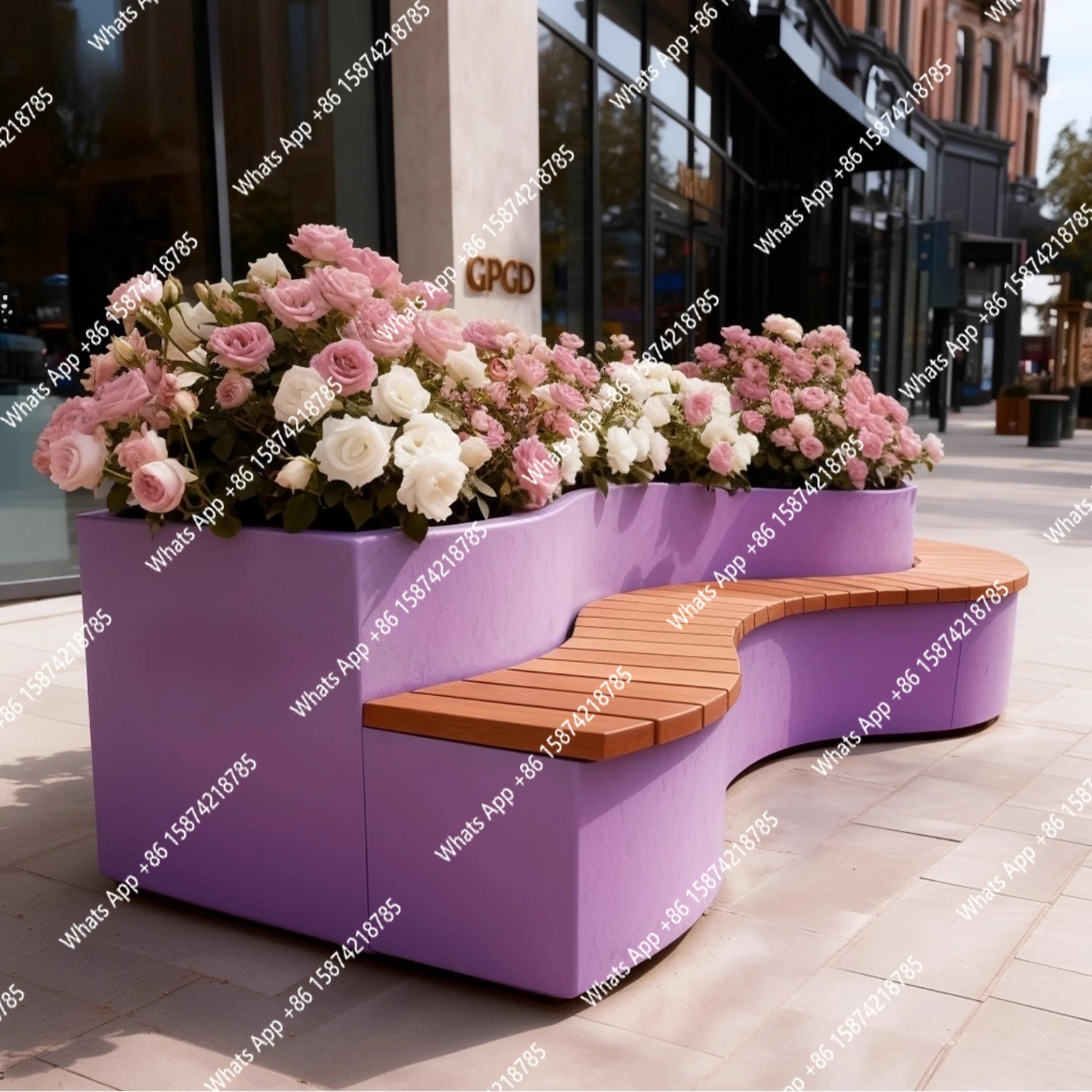 Outdoor flower box seat card seat combination wrought iron commercial street square rest stool landscape flower pool outdoor
Outdoor flower box seat card seat combination wrought iron commercial street square rest stool landscape flower pool outdoor
