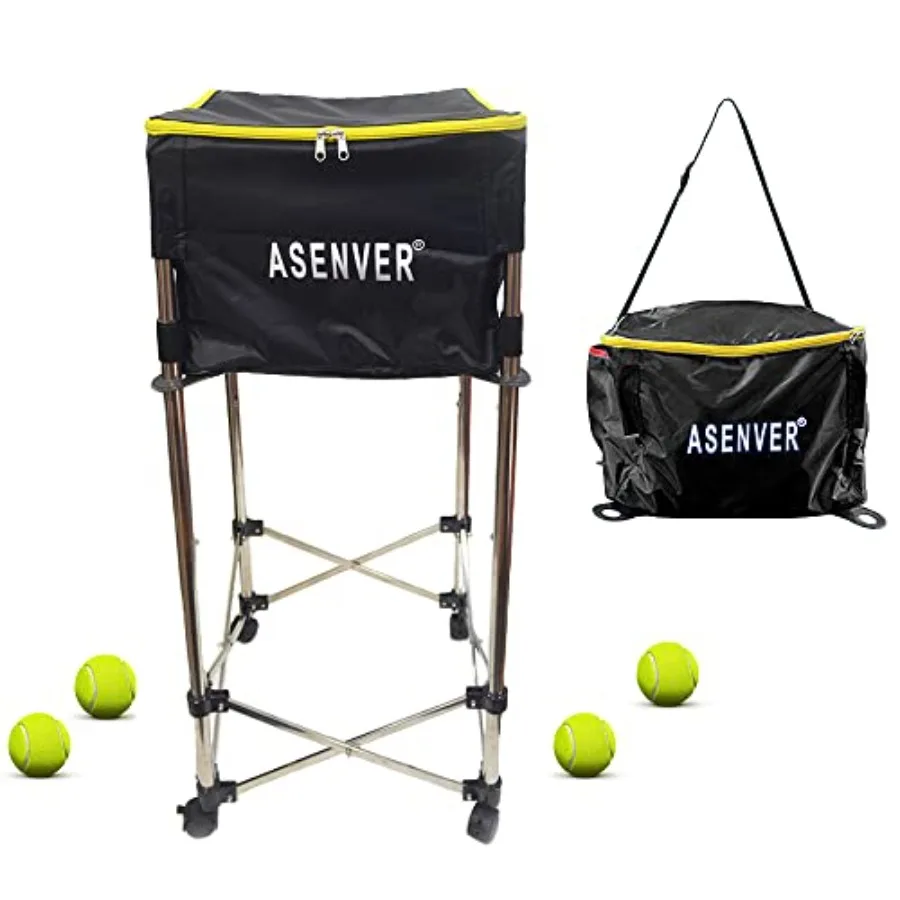 Tennis Ball Cart Removable Pickleballs Hopper with Wheels Basket Hold Up to 160 Balls for Tennis Ball
Tennis Ball Cart Removable Pickleballs Hopper with Wheels Basket Hold Up to 160 Balls for Tennis Ball