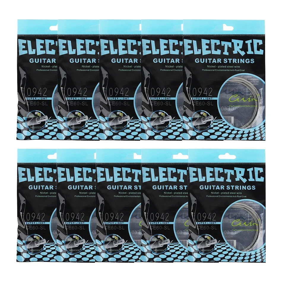 Gearlly 10 Sets Electric Guitar Strings Nickel Plated Alloy Winding Steel Core 0942 for Guitar Strings Wholesale
Gearlly 10 Sets Electric Guitar Strings Nickel Plated Alloy Winding Steel Core 0942 for Guitar Strings Wholesale