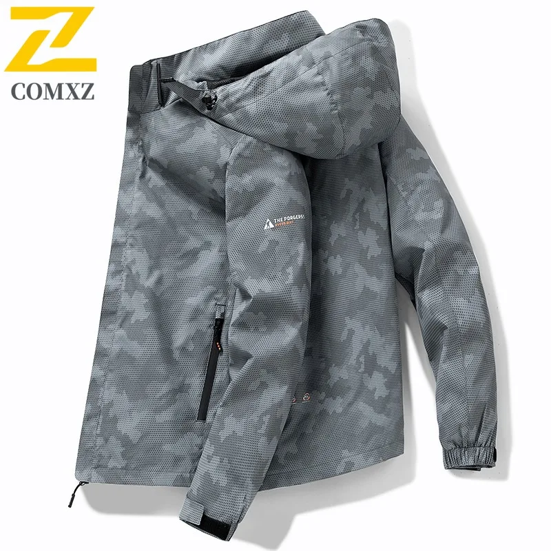 COMXZ Waterproof Coat Camo Big Size Hooded Comfortable Fly Fishing Camping Men'S Jackets Breathable Climbing Windbreaker Jacket
COMXZ Waterproof Coat Camo Big Size Hooded Comfortable Fly Fishing Camping Men'S Jackets Breathable Climbing Windbreaker Jacket