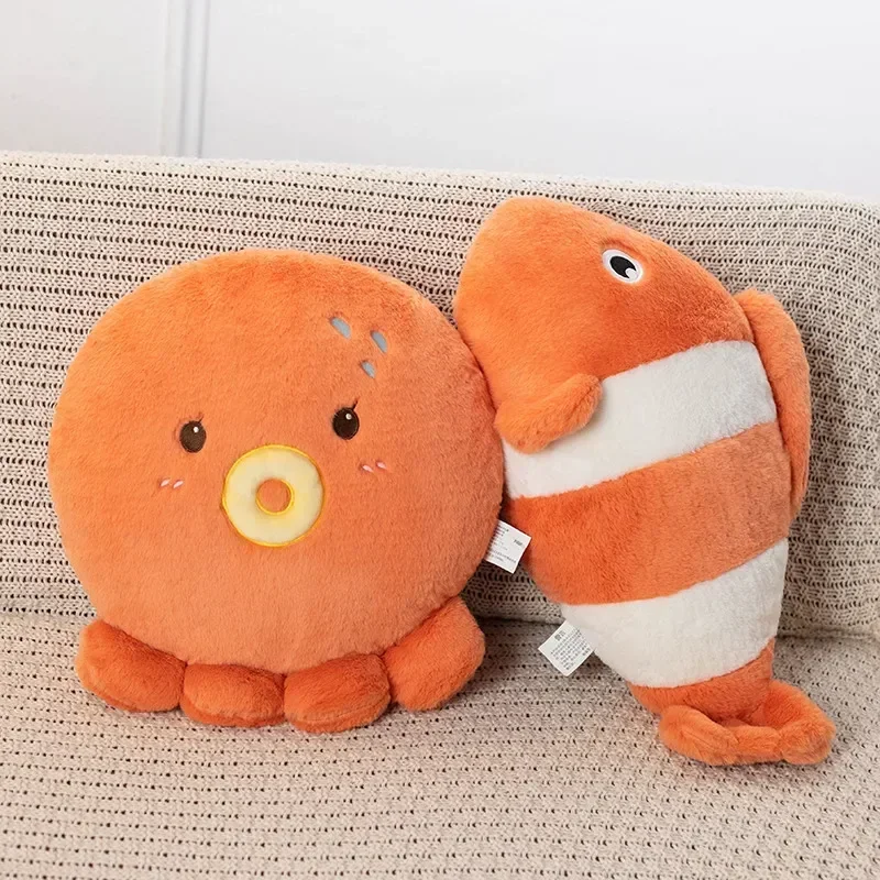 New Octopus Seals Clown Fish Plush Toy Soft Fish Stuffed Animals Cuddly Pillow Birthday Gift for Kid Ocean Party Home Decoration
New Octopus Seals Clown Fish Plush Toy Soft Fish Stuffed Animals Cuddly Pillow Birthday Gift for Kid Ocean Party Home Decoration