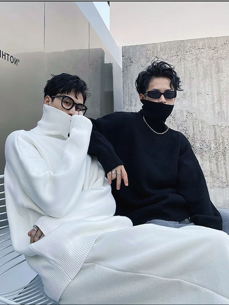 Loose Fit High Collar Knitwear Men's Base Layer Inner Wear Lazy Sle Korean Trendy Long Sve Winter Casual Top
Loose Fit High Collar Knitwear Men's Base Layer Inner Wear Lazy Sle Korean Trendy Long Sve Winter Casual Top