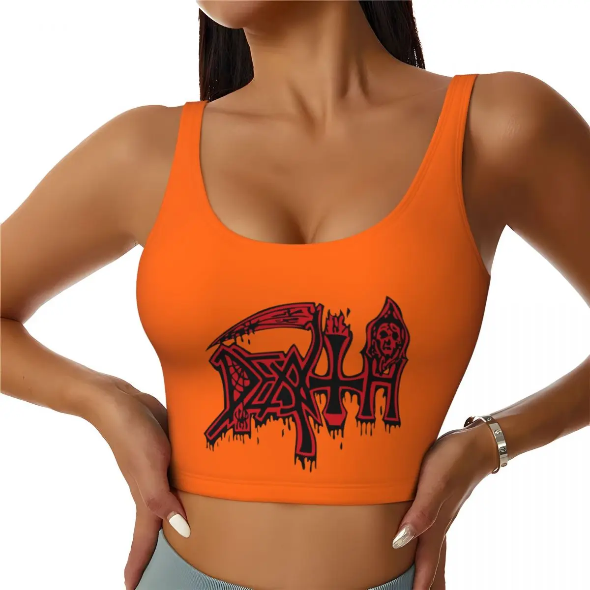 Женские спортивные бюстгальтеры Death Rock под заказ, тяжелые металлические музыкальные ударные укороченные майки для тренировок в тренажерном зале, йоги
Женские спортивные бюстгальтеры Death Rock под заказ, тяжелые металлические музыкальные ударные укороченные майки для тренировок в тренажерном зале, йоги