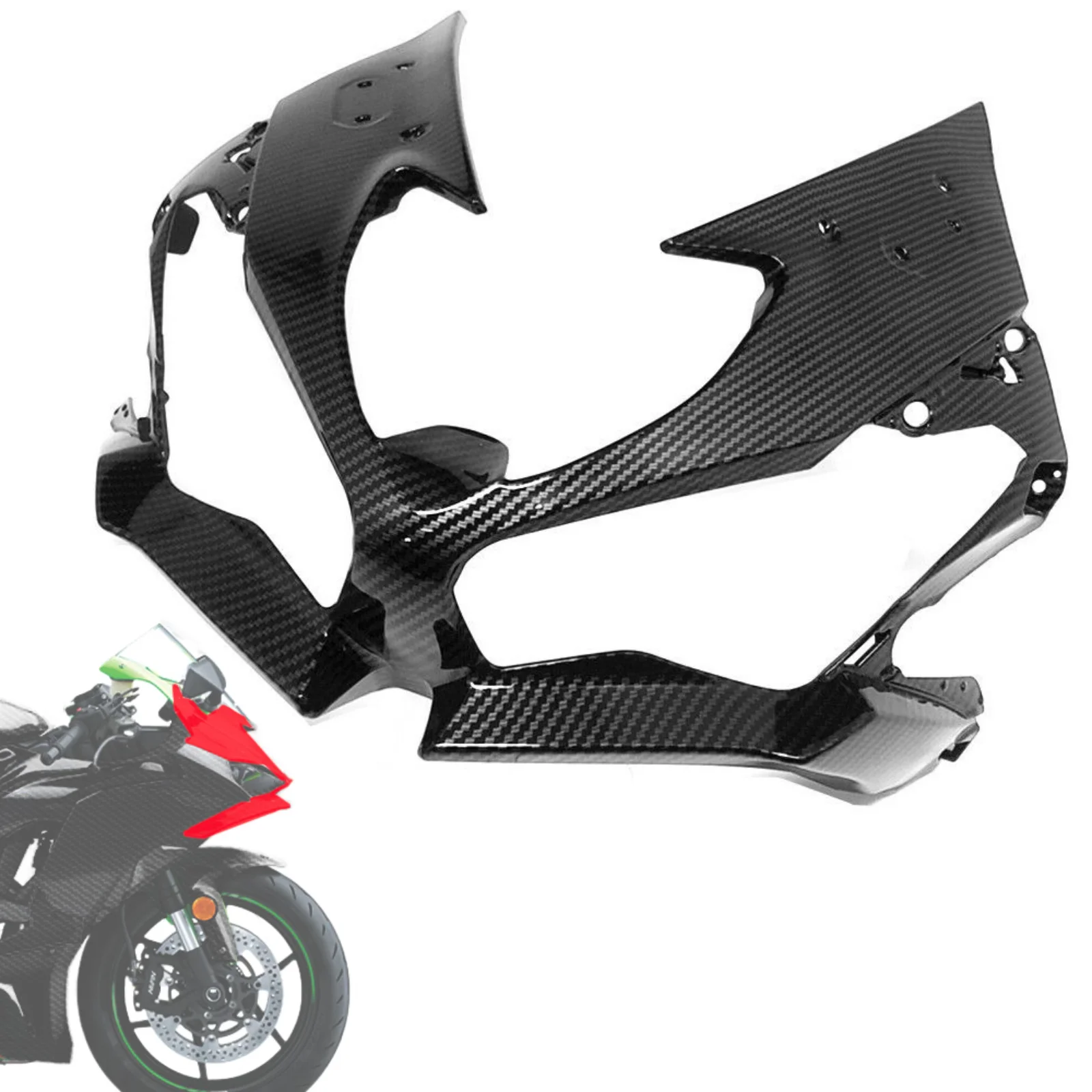 Carbon Fiber Pattern Front Nose Headlight Fairing Cover Cowl for kawasaki zx6r zx 6r 2019 - 2023
Carbon Fiber Pattern Front Nose Headlight Fairing Cover Cowl for kawasaki zx6r zx 6r 2019 - 2023