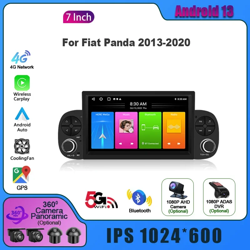 Android 13 GPS Carplay 4G Multimedia Wireless Car Radio 2 Din Screen For Fiat Panda 2013-2020 WiFi
Android 13 GPS Carplay 4G Multimedia Wireless Car Radio 2 Din Screen For Fiat Panda 2013-2020 WiFi