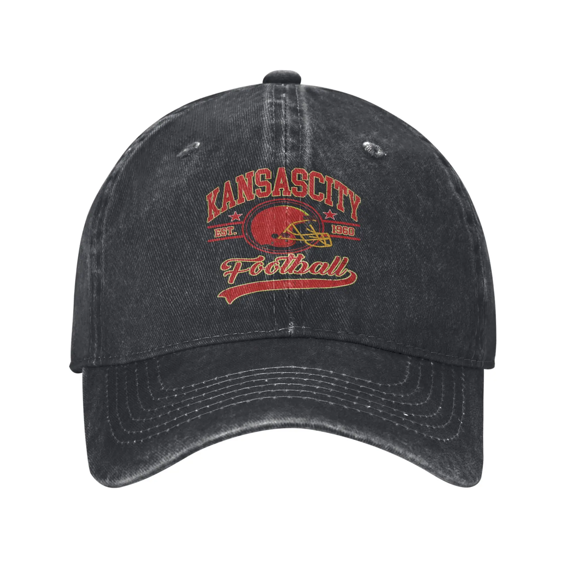 Kansas City Football Rugby Baseball Caps Vintage Distressed Washed Sports Helmet Logo Sun Cap Outdoor All Seasons Travel Hats
Kansas City Football Rugby Baseball Caps Vintage Distressed Washed Sports Helmet Logo Sun Cap Outdoor All Seasons Travel Hats