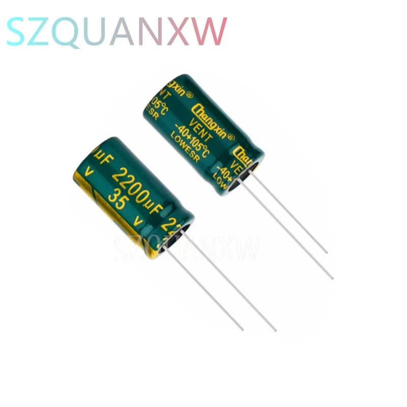 10PCS 35V2200UF 13x25mm 13*25mmhigh frequency low resistance power motherboard long life electrolytic capacitors
10PCS 35V2200UF 13x25mm 13*25mmhigh frequency low resistance power motherboard long life electrolytic capacitors