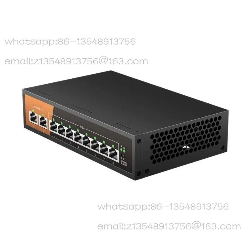 Spot 10-Port Gigabit Switch with 8-PoE and 2-RJ45 for Uplink Unmanaged Plug and Play
Spot 10-Port Gigabit Switch with 8-PoE and 2-RJ45 for Uplink Unmanaged Plug and Play