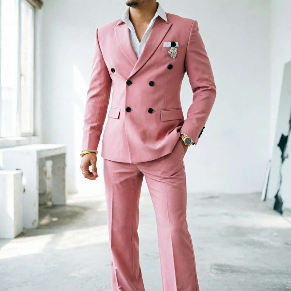 Double Breasted Wedding Suits for Men With Wide-Legged Pants Modern Business Groom Tuxedo Sharp Formal Blazer For Office
Double Breasted Wedding Suits for Men With Wide-Legged Pants Modern Business Groom Tuxedo Sharp Formal Blazer For Office