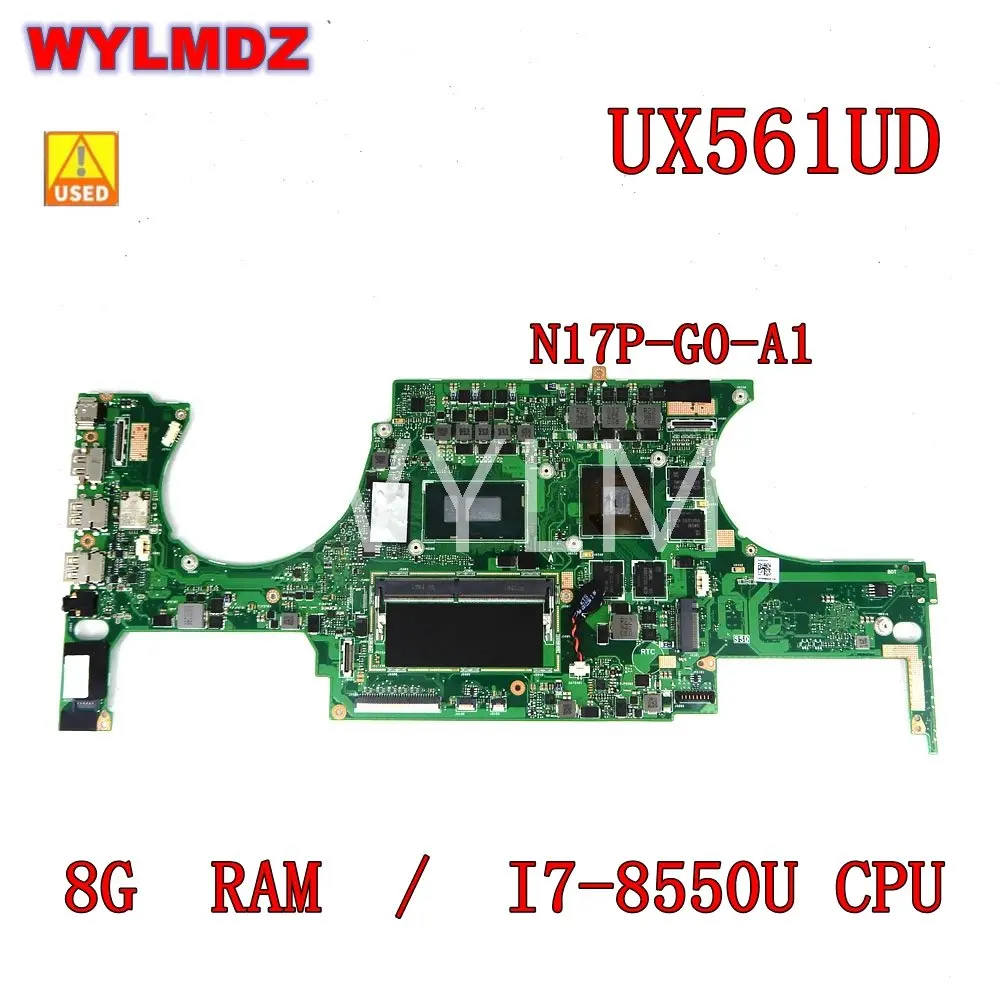 Used UX561UD 8GB RAM i7-8550U CPU GTX1050/2G Mainboard For ASUSUX561U Q535UD Q535U UX561UD Q535UD laptop Motherboard 100% Tested
Used UX561UD 8GB RAM i7-8550U CPU GTX1050/2G Mainboard For ASUSUX561U Q535UD Q535U UX561UD Q535UD laptop Motherboard 100% Tested
