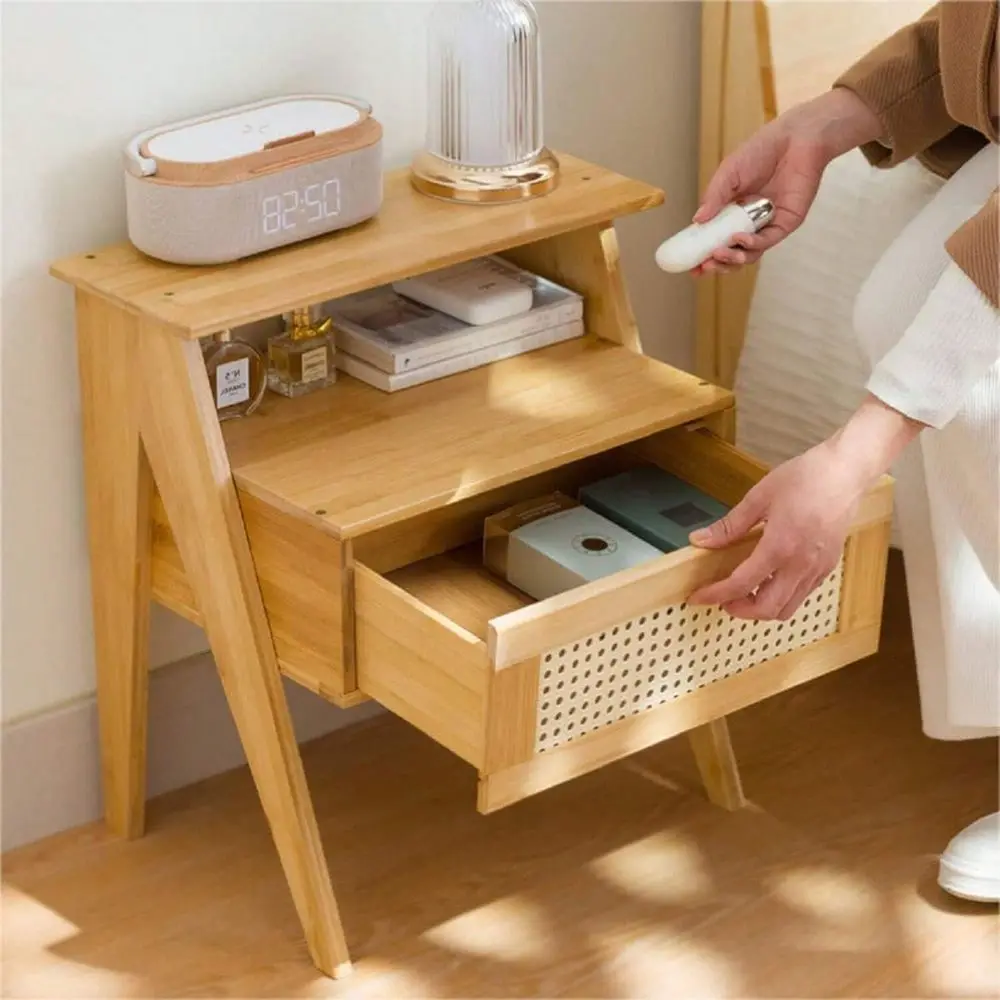 Modern Bamboo Nightstand, Night Stand With 1 Drawer Elegant Bedside Table End Table Side Table Nightstand For Bedroom Living Ro
Modern Bamboo Nightstand, Night Stand With 1 Drawer Elegant Bedside Table End Table Side Table Nightstand For Bedroom Living Ro