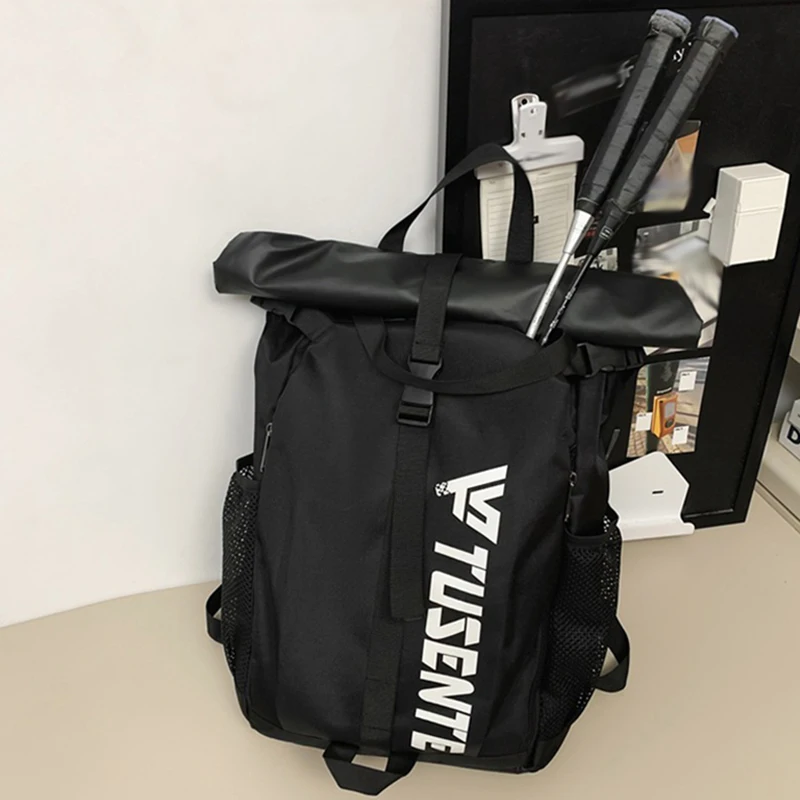 Large Capacity Basketball Rolled Top Backpack Travel Men's Shoulder Bag Outdoor Hiking Climbing Swimming Bags Fashion Schoolbag
Large Capacity Basketball Rolled Top Backpack Travel Men's Shoulder Bag Outdoor Hiking Climbing Swimming Bags Fashion Schoolbag