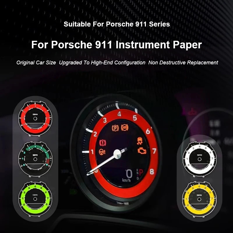 For Porsche 911 992 2019 2020 2021 2022 2023 2024 Car Instrument Panel Paper,Stopwatch Paper, Color Modification Upgrade
For Porsche 911 992 2019 2020 2021 2022 2023 2024 Car Instrument Panel Paper,Stopwatch Paper, Color Modification Upgrade