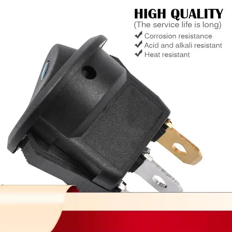 15Pc 12V 20A Rocker Toggle LED Switch Blue Light SPST On-Off Control For Boats Cars Racing Cars Off-Road Vehicles-N32R
15Pc 12V 20A Rocker Toggle LED Switch Blue Light SPST On-Off Control For Boats Cars Racing Cars Off-Road Vehicles-N32R