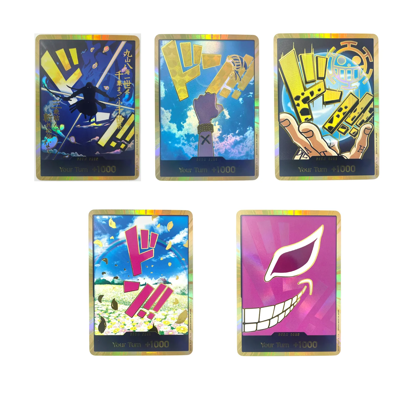 One Piece Card Game Special DON!! Cards (gold) English OPCG DIY Zoro Vivi Trafalgar Law Rebecca Donquixote Doflamingo
One Piece Card Game Special DON!! Cards (gold) English OPCG DIY Zoro Vivi Trafalgar Law Rebecca Donquixote Doflamingo