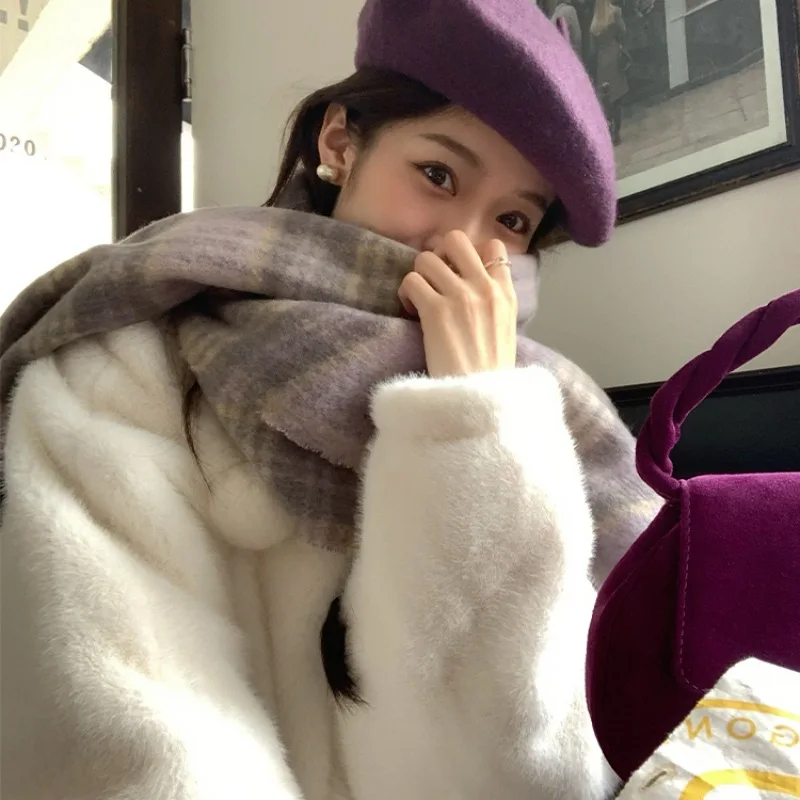 Women Scarf Coarse Braid Rainbow Check Color-blocked Scarf Female Winter Imitation Cashmere Tartan Tassel Shawl Ladies Wh48
Women Scarf Coarse Braid Rainbow Check Color-blocked Scarf Female Winter Imitation Cashmere Tartan Tassel Shawl Ladies Wh48