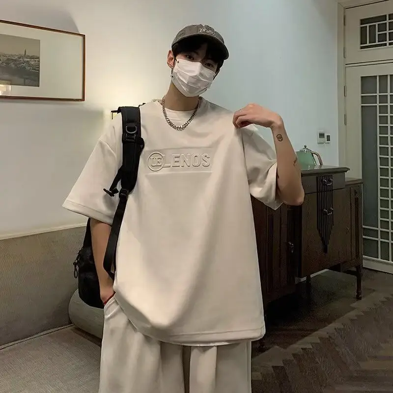Korean retro fashion sports and leisure suit men's summer style new steel-printed letter short-sleeved versatile couple y2k tops
Korean retro fashion sports and leisure suit men's summer style new steel-printed letter short-sleeved versatile couple y2k tops