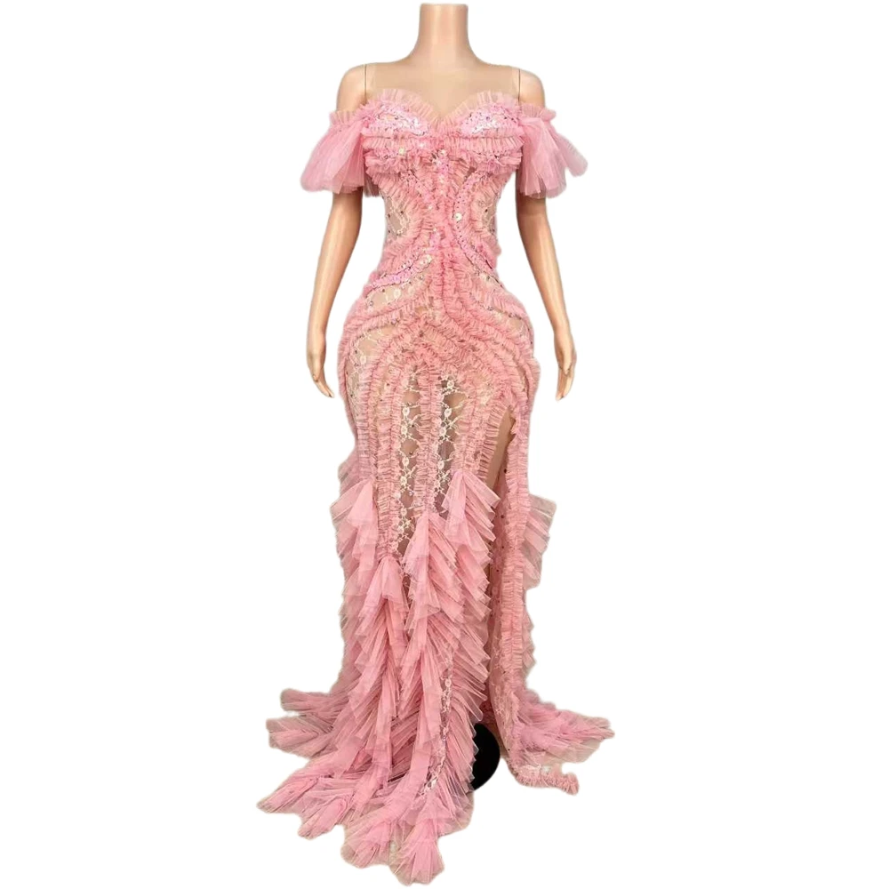 Elegant Sheer Sheer Long Dress for Women Sexy Mesh Transparent Celebrate Wedding Evening Prom Birthday Dress Photo Shoot Wear
Elegant Sheer Sheer Long Dress for Women Sexy Mesh Transparent Celebrate Wedding Evening Prom Birthday Dress Photo Shoot Wear