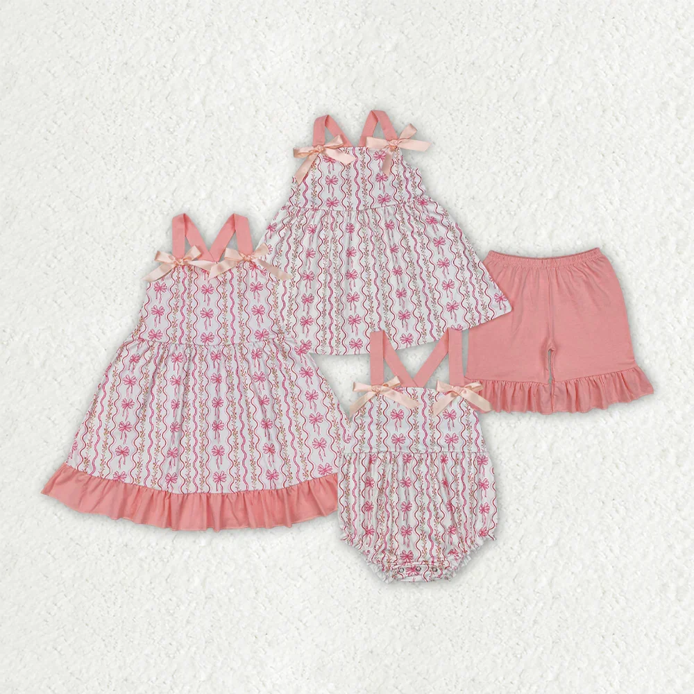SR2704 Wholesale Summer baby rompers kids clothes girl bow bubble pattern suspender lace rompers Boutique baby girl clothes sets
SR2704 Wholesale Summer baby rompers kids clothes girl bow bubble pattern suspender lace rompers Boutique baby girl clothes sets