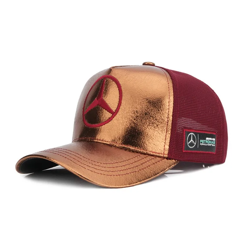 Fashion Shiny Metallic Surface Breathable Mesh Embroidery Three-pointed Star Logo Baseball Cap For Mercedes Benz A B C E S Class
Fashion Shiny Metallic Surface Breathable Mesh Embroidery Three-pointed Star Logo Baseball Cap For Mercedes Benz A B C E S Class