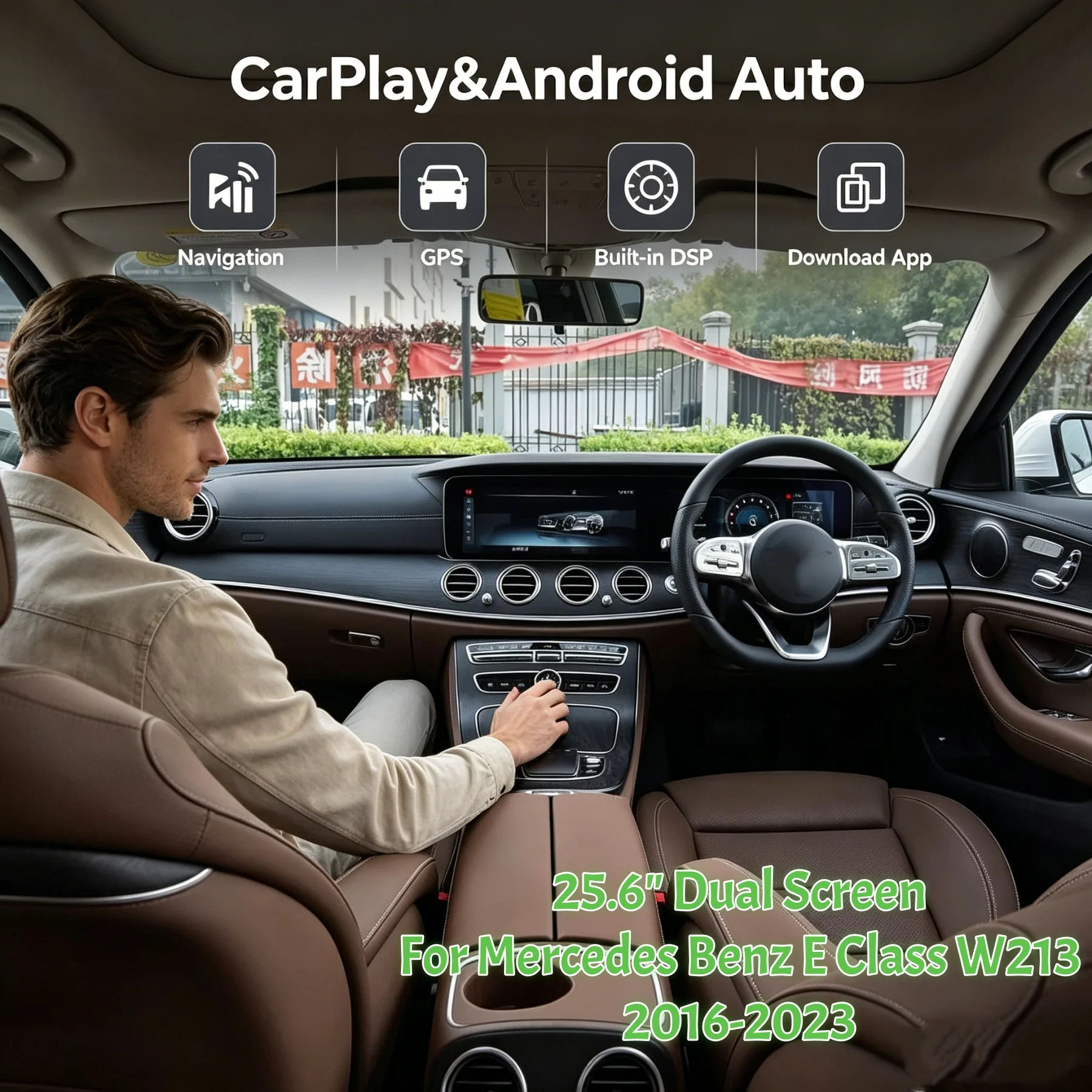 Dual Screen Android Player For Mercedes Benz E Class W213 2016-2023 Car Auto Radio Stereo Multimedia GPS Navigation DSP Carplay
Dual Screen Android Player For Mercedes Benz E Class W213 2016-2023 Car Auto Radio Stereo Multimedia GPS Navigation DSP Carplay