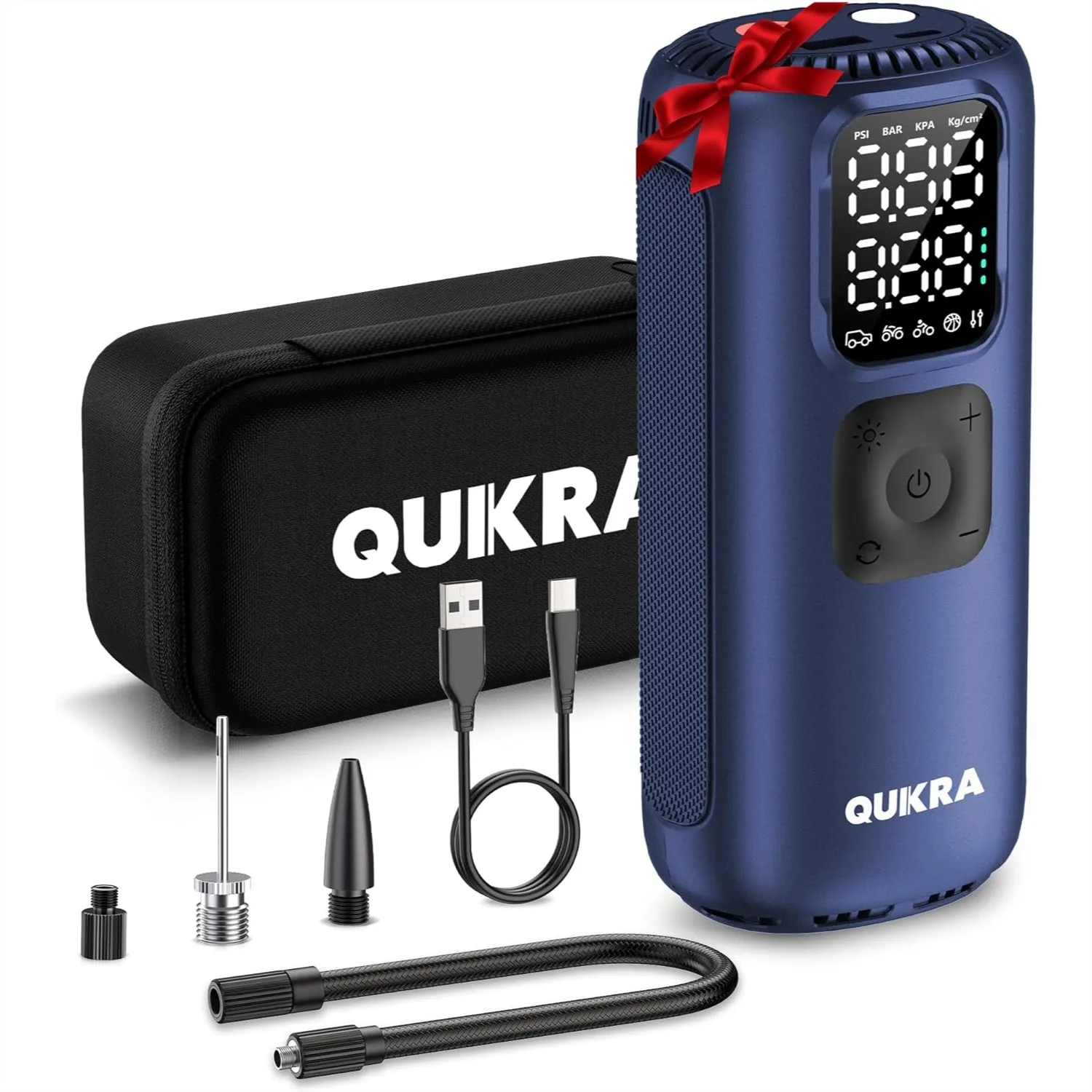 Tire Inflator Portable Air Compressor, 3× Faster 160PSI Auto Cordless with LED Light and Digital Display for Car Truck Bike
Tire Inflator Portable Air Compressor, 3× Faster 160PSI Auto Cordless with LED Light and Digital Display for Car Truck Bike