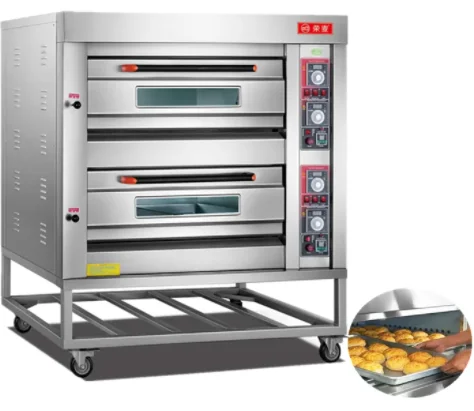 Commercial Baking Oven 2 Deck 2 Tray Bakery Oven for Sale Stainless Steel Commercial Baked Wood Fired Used Pizza Ovens for Sale
Commercial Baking Oven 2 Deck 2 Tray Bakery Oven for Sale Stainless Steel Commercial Baked Wood Fired Used Pizza Ovens for Sale