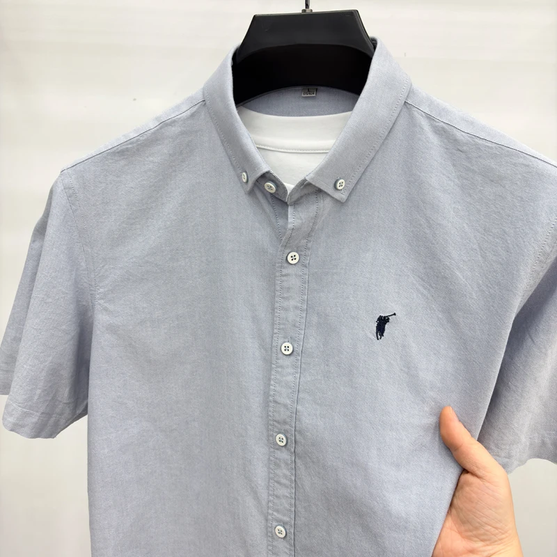 Designer luxury brand short sleeve shirt summer 100% cotton high-end pony embroidery fashion golf casual business new men's wear
Designer luxury brand short sleeve shirt summer 100% cotton high-end pony embroidery fashion golf casual business new men's wear