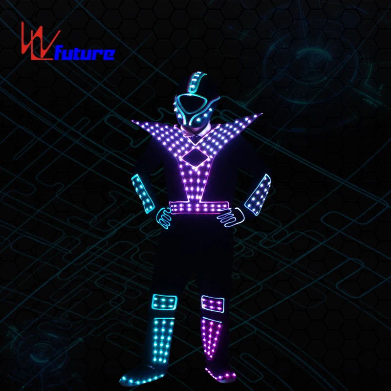 Hight quality boys dance costume LED robot luminous glowing clothing for men and women lights strip for clothes
Hight quality boys dance costume LED robot luminous glowing clothing for men and women lights strip for clothes