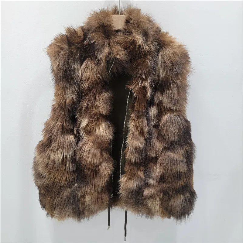 Women Faux Fur Vest Coats Jackets Fleece Overcoats Two Way Reversible Sleeveless Zipper Straight Fit Casual 2025 Autumn Winter
Women Faux Fur Vest Coats Jackets Fleece Overcoats Two Way Reversible Sleeveless Zipper Straight Fit Casual 2025 Autumn Winter