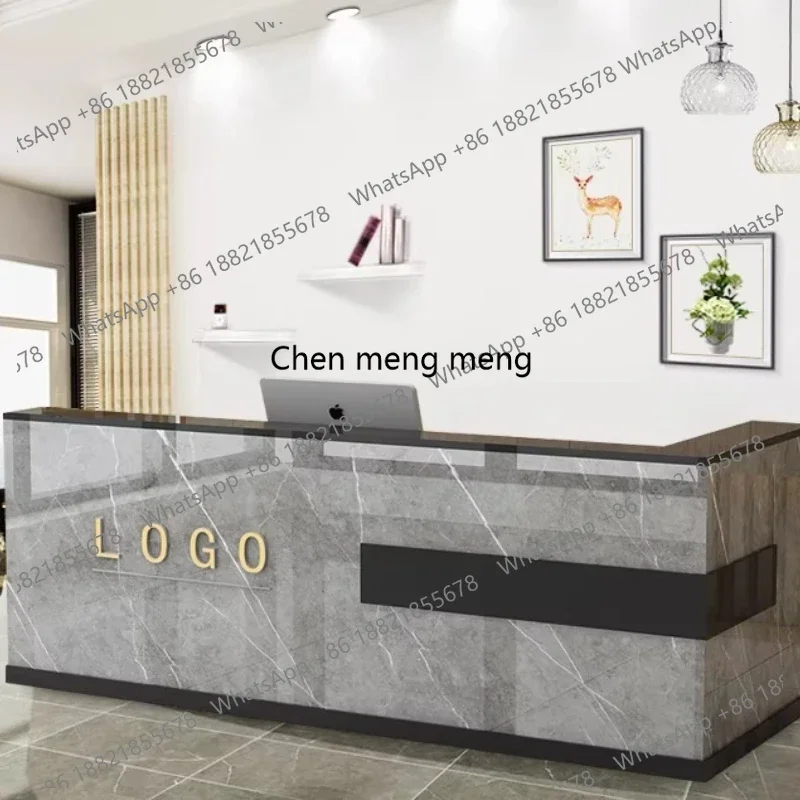 E136 Luxury Business Reception Desk Beauty Salon Coffee Shop Counter Reception Desk Hairdressing Comptoir Caisse Corner Furnitur
E136 Luxury Business Reception Desk Beauty Salon Coffee Shop Counter Reception Desk Hairdressing Comptoir Caisse Corner Furnitur