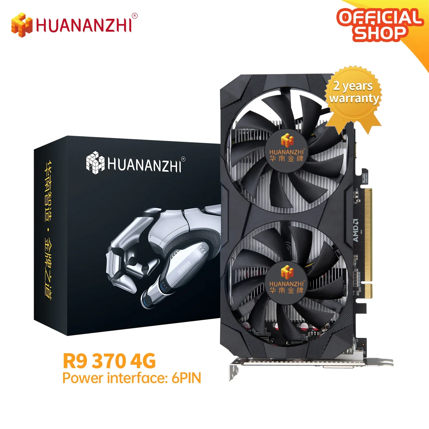 Видеокарты HUANANZHI R9 370 4G, 256 бит GDDR5, HDMI-совместимая видеокарта DP DVI GPU R9370 4G
Видеокарты HUANANZHI R9 370 4G, 256 бит GDDR5, HDMI-совместимая видеокарта DP DVI GPU R9370 4G