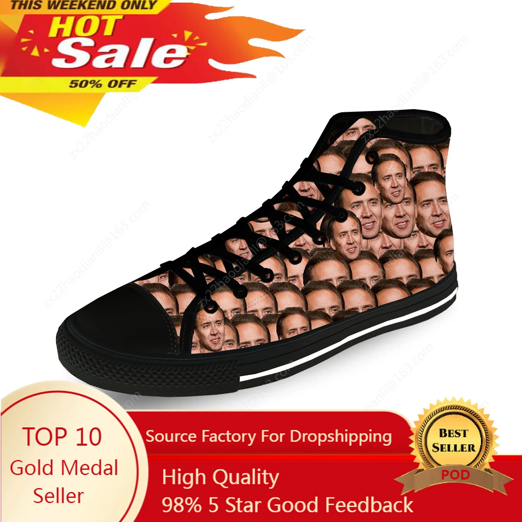 Nicolas Cage Cartoon Funny Casual Cloth Fashion 3D Print High Top Canvas Shoes Men Women Lightweight Breathable Sneakers
Nicolas Cage Cartoon Funny Casual Cloth Fashion 3D Print High Top Canvas Shoes Men Women Lightweight Breathable Sneakers