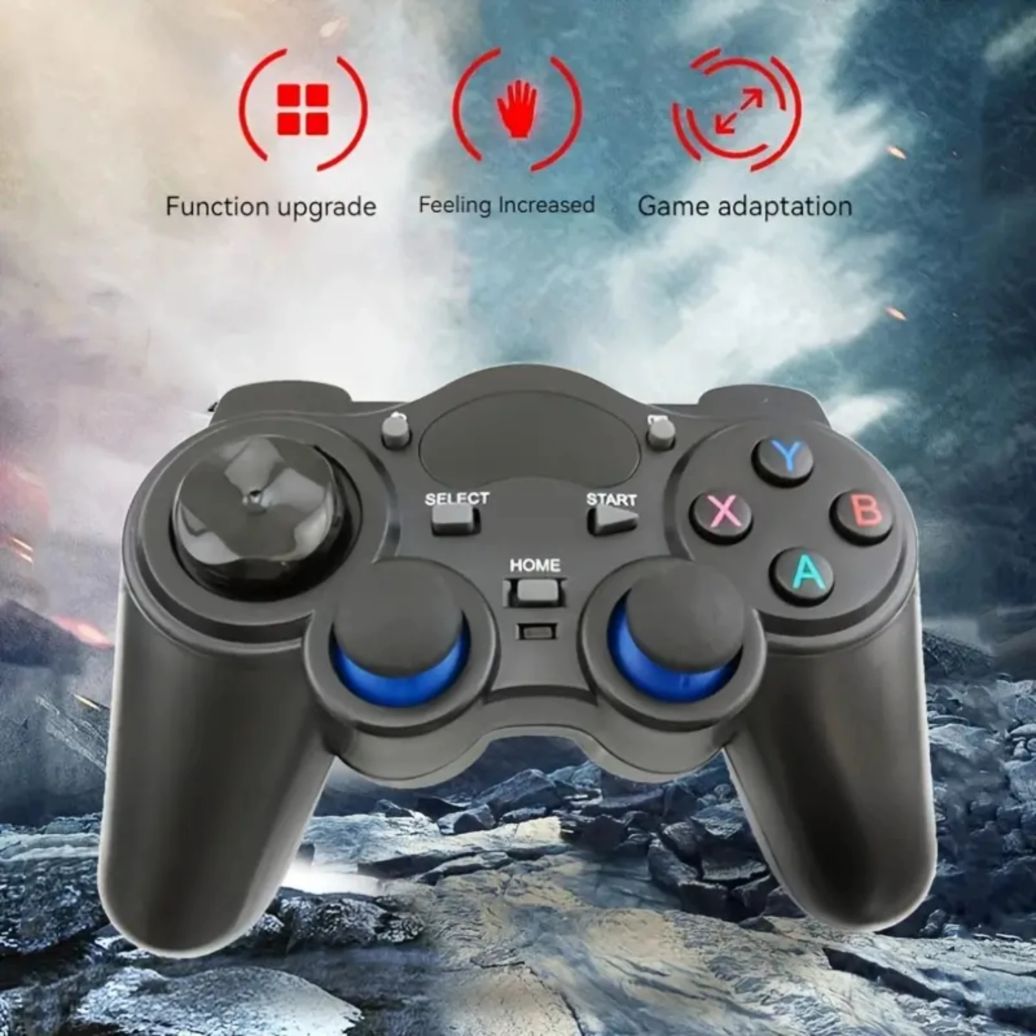 Highly Responsive Wireless Game Controller with Dual Vibration, Customizable with 4 Buttons for Windows PC, Steam, PS3, and Andr
Highly Responsive Wireless Game Controller with Dual Vibration, Customizable with 4 Buttons for Windows PC, Steam, PS3, and Andr
