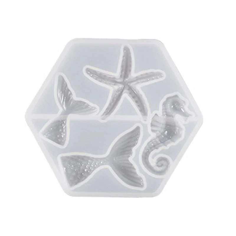 Glossy Silicone Resin Molds Ocean Keychain Mold DIY Pendant Ornaments Jewelry Epoxy Resin Crafting Mold
Glossy Silicone Resin Molds Ocean Keychain Mold DIY Pendant Ornaments Jewelry Epoxy Resin Crafting Mold