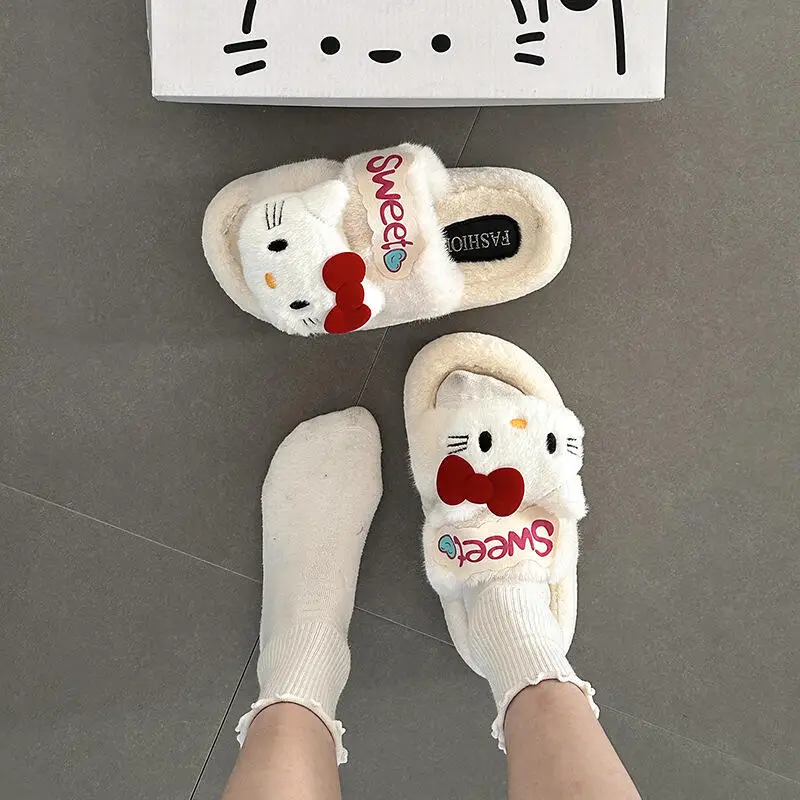 Плюшевые тапочки в стиле аниме «Hello Kitty», милые студенческие осенне-зимние мягкие плюшевые тапочки для взрослых, хлопковая обувь для девочек, домашняя обувь, рождественский подарок
Плюшевые тапочки в стиле аниме «Hello Kitty», милые студенческие осенне-зимние мягкие плюшевые тапочки для взрослых, хлопковая обувь для девочек, домашняя обувь, рождественский подарок