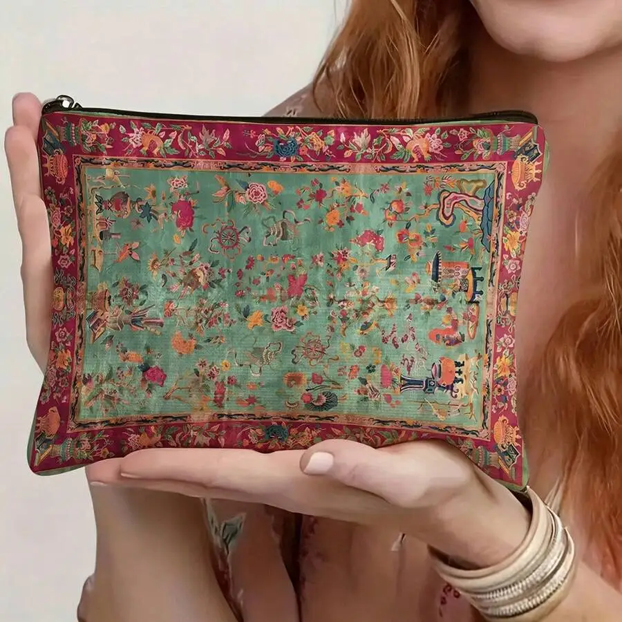 1pc Of Palace French-Style Printed Makeup Bag, Double-Sided Linen, Full Of Vintage Elegant Design, Lightweight Travel Cosmetic C
1pc Of Palace French-Style Printed Makeup Bag, Double-Sided Linen, Full Of Vintage Elegant Design, Lightweight Travel Cosmetic C