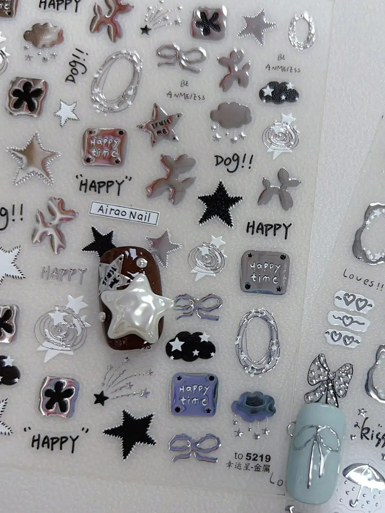 1pc Metal Nail Art Stickers, DIY Handmade Nail Decals Featuring Stars, Moons, Apples, Pentagrams, Doodles, Cute Cats, Sweet & Spicy Y2K Style Nails Nail Supplies
1pc Metal Nail Art Stickers, DIY Handmade Nail Decals Featuring Stars, Moons, Apples, Pentagrams, Doodles, Cute Cats, Sweet & Spicy Y2K Style Nails Nail Supplies