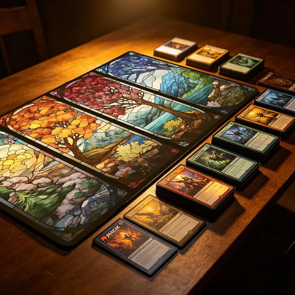 Magic Game Mat TCG CCG Trading Card Table 14x24in Playmat Rule Area Rubber Mouse Pad for Party Gamer PC Accessory Laptop Rug
Magic Game Mat TCG CCG Trading Card Table 14x24in Playmat Rule Area Rubber Mouse Pad for Party Gamer PC Accessory Laptop Rug