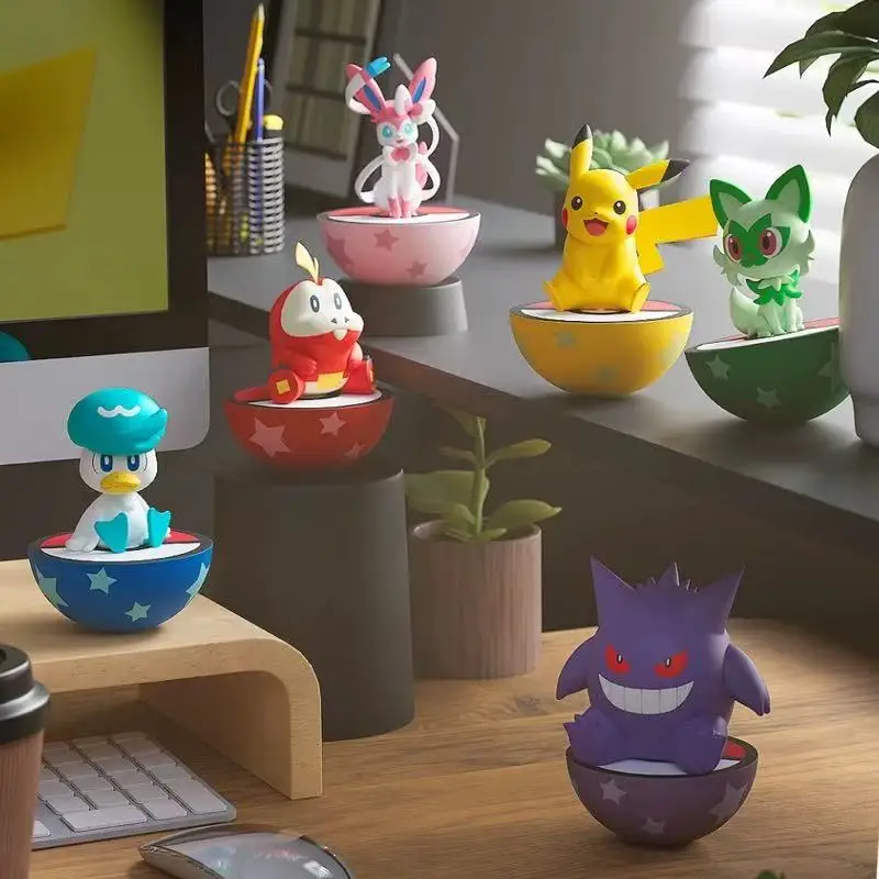 Authentic Pok é mon Action Figure Tumbler Handmade Pikachu GENGAR SPRIGATITO QUAXLY SYLVEON Doll Ornament Children's Toy Gift
Authentic Pok é mon Action Figure Tumbler Handmade Pikachu GENGAR SPRIGATITO QUAXLY SYLVEON Doll Ornament Children's Toy Gift