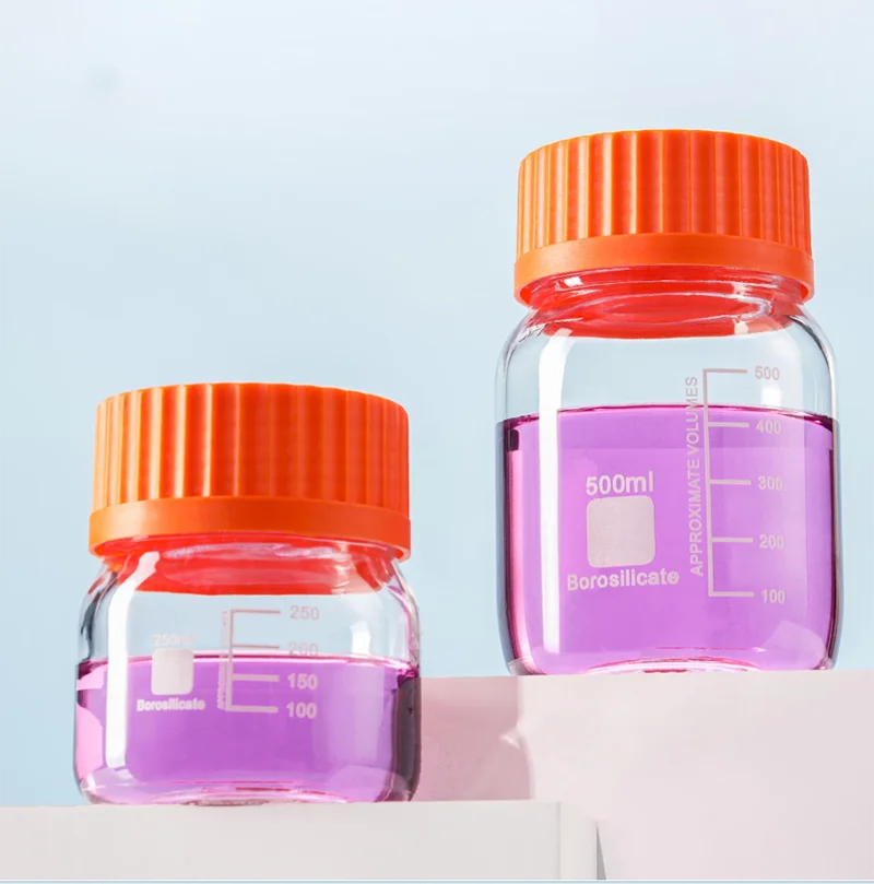 Orange cap reagent bottle high quality high borosilicate GL80 cap wide mouth acid and alkali resistant high temperature
Orange cap reagent bottle high quality high borosilicate GL80 cap wide mouth acid and alkali resistant high temperature