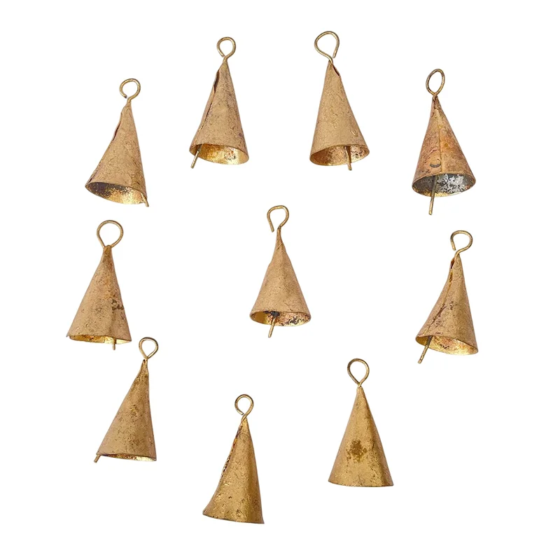 10 Pcs Vintage Hanging Bells Christmas Decorations Bells For Home Decor, Cow Bells Decoration With Rope Style C Durable
10 Pcs Vintage Hanging Bells Christmas Decorations Bells For Home Decor, Cow Bells Decoration With Rope Style C Durable