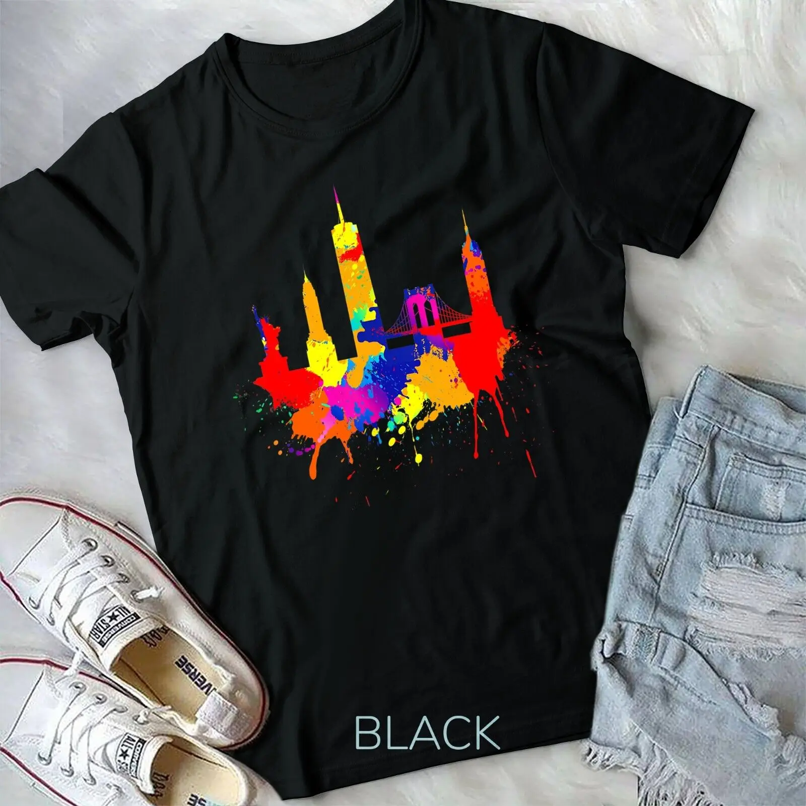 New York Skyline Colored Painting Art US I Love New York NYC Unisex T-shirt
New York Skyline Colored Painting Art US I Love New York NYC Unisex T-shirt