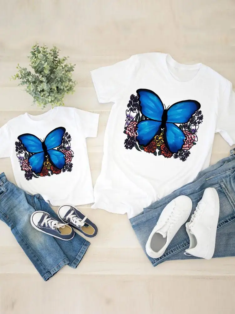 Women Butterfly Flower Child Kid Clothing Boy Girl Summer Family Matching Outfits Mom Mama Mother Tshirt Tee T-shirt Clothes
Women Butterfly Flower Child Kid Clothing Boy Girl Summer Family Matching Outfits Mom Mama Mother Tshirt Tee T-shirt Clothes