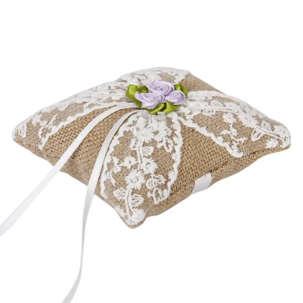 10 *10cm Bridal Supplies Simple Wedding Pillow Ring Bearer Floral Pattern Small Brown
10 *10cm Bridal Supplies Simple Wedding Pillow Ring Bearer Floral Pattern Small Brown