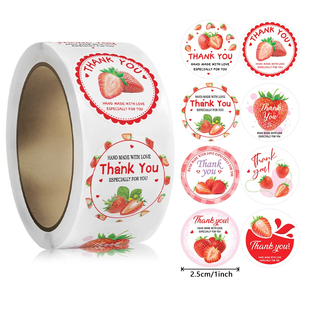 500pcs Strawberry Birthday Party Sticker Circle Thank You Stickers for Favors & Goodie Bags, Wedding, Baby Shower, Birthday Gift
500pcs Strawberry Birthday Party Sticker Circle Thank You Stickers for Favors & Goodie Bags, Wedding, Baby Shower, Birthday Gift